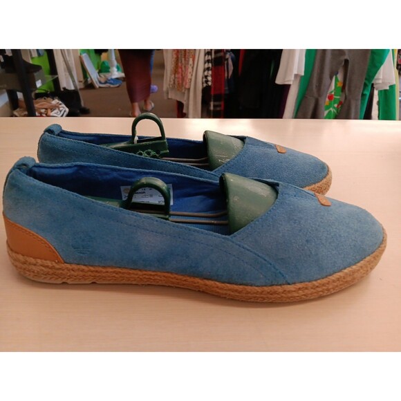 TIMBERLAND Earthkeepers Espadrilles Women 9.5 Blue Suede Flats Slip On - Picture 4 of 8
